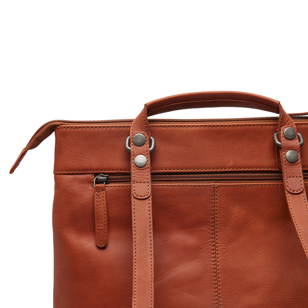 Leather Laptop Backpack Cognac Caldero