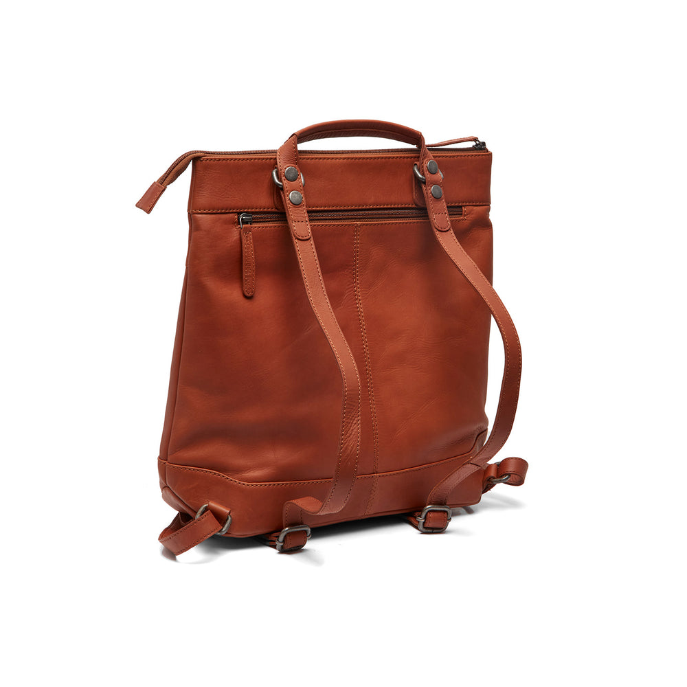 Leather Laptop Backpack Cognac Caldero