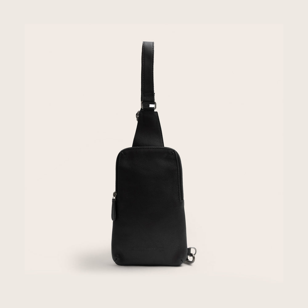 Sacoche Holster en Cuir Noir Isley