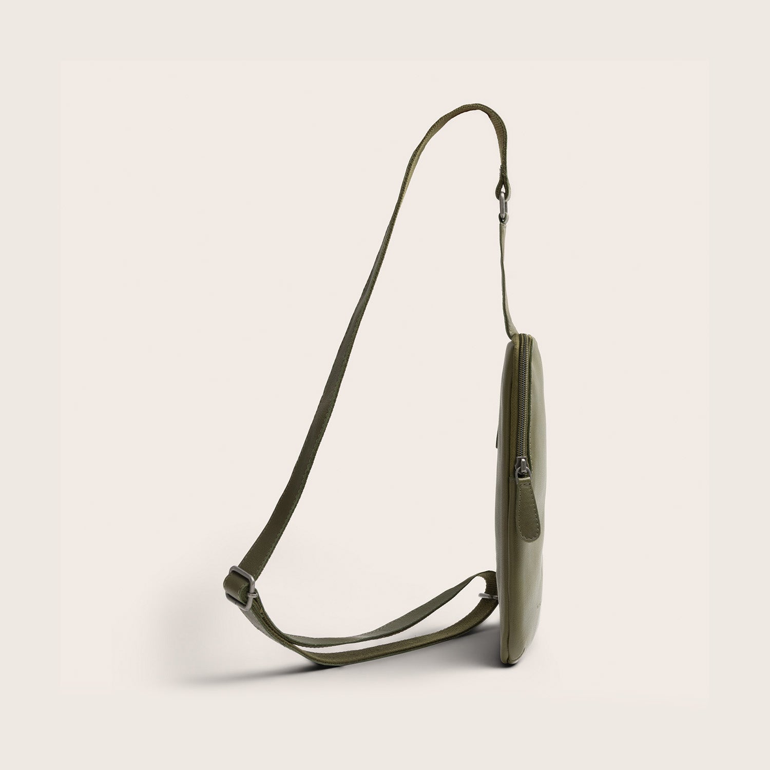 Sacoche Holster en Cuir Vert Olive Isley