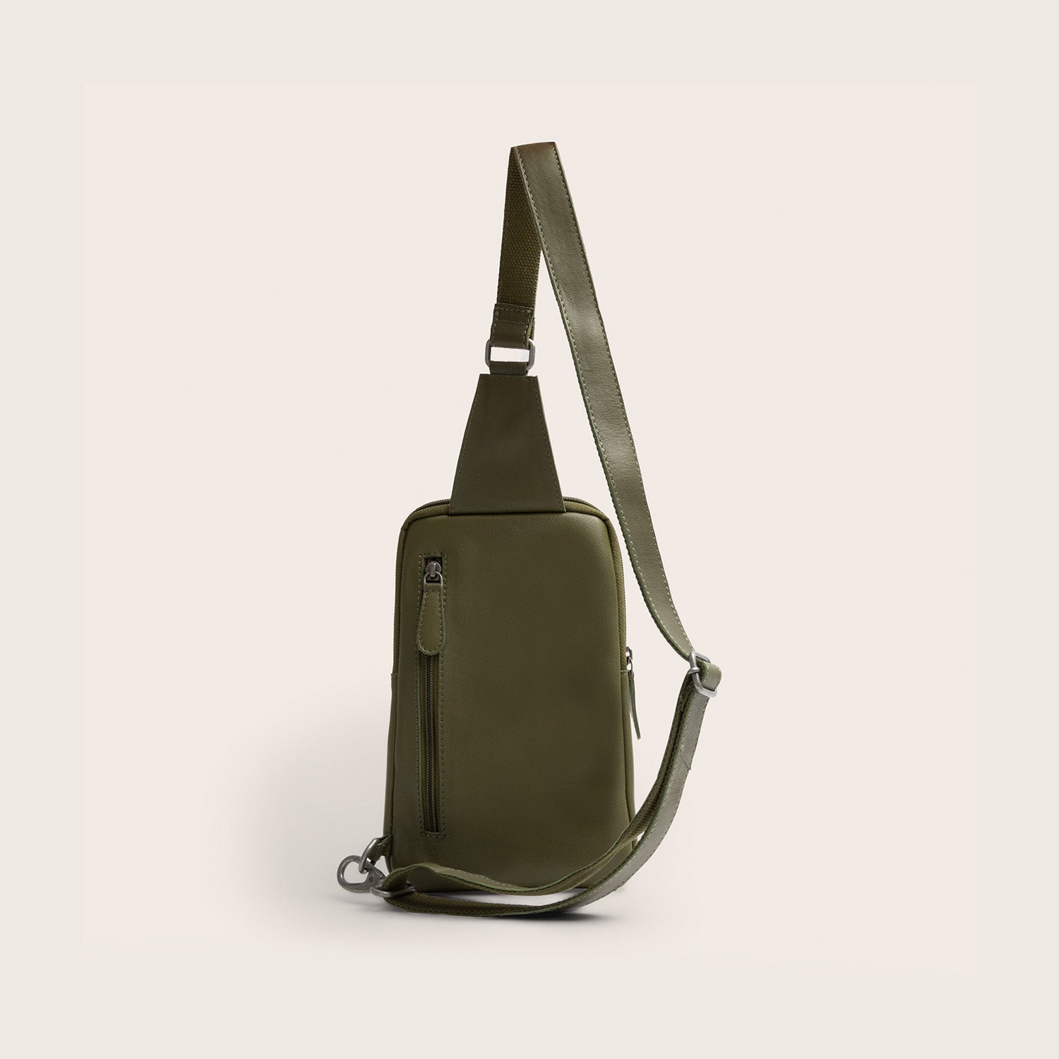 Sacoche Holster en Cuir Vert Olive Isley