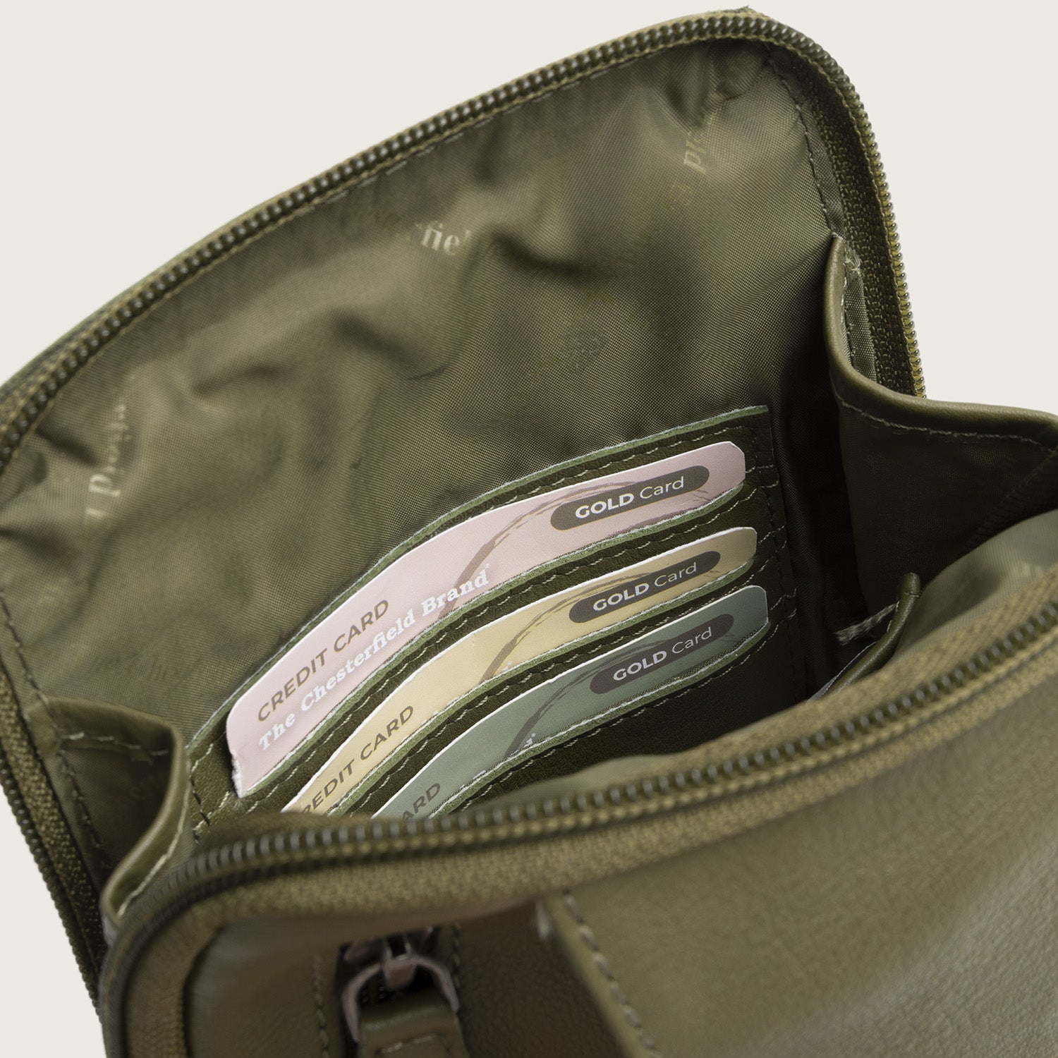 Sacoche Holster en Cuir Vert Olive Isley