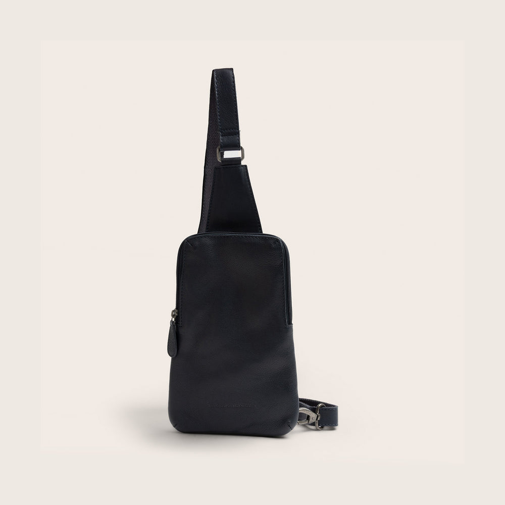 Sacoche Holster en Cuir Bleu Marine Isley