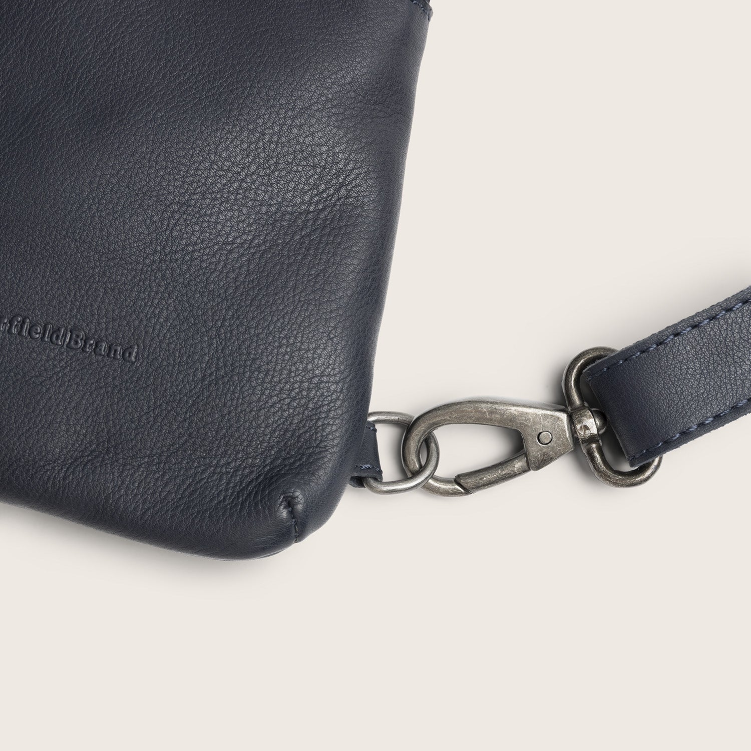 Sacoche Holster en Cuir Bleu Marine Isley