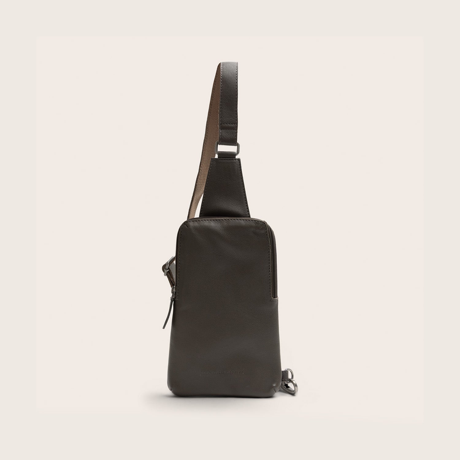 Leather Sling Bag Clay Grey Isley