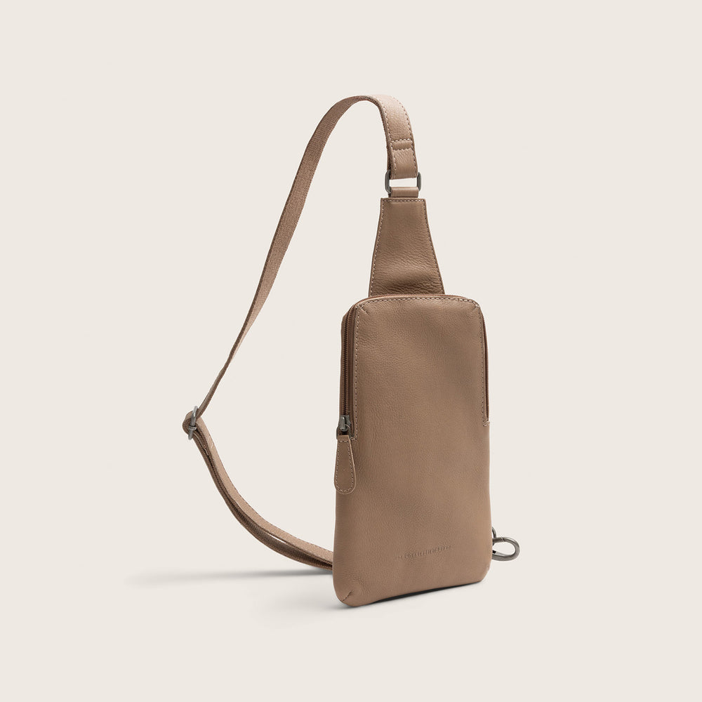 Sacoche Holster en Cuir Taupe Isley