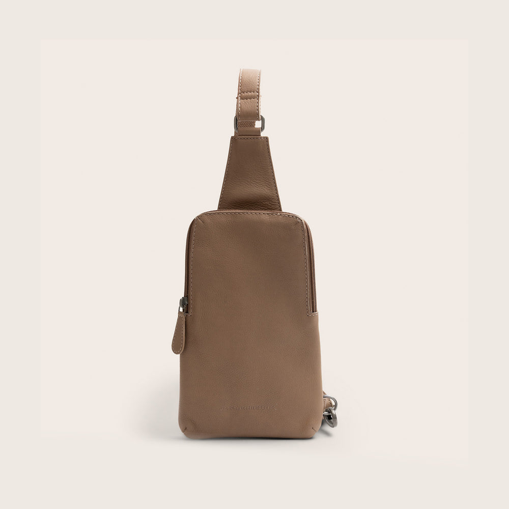 Sacoche Holster en Cuir Taupe Isley