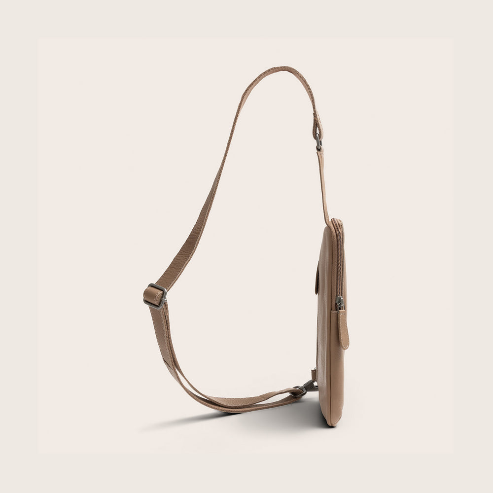 Sacoche Holster en Cuir Taupe Isley