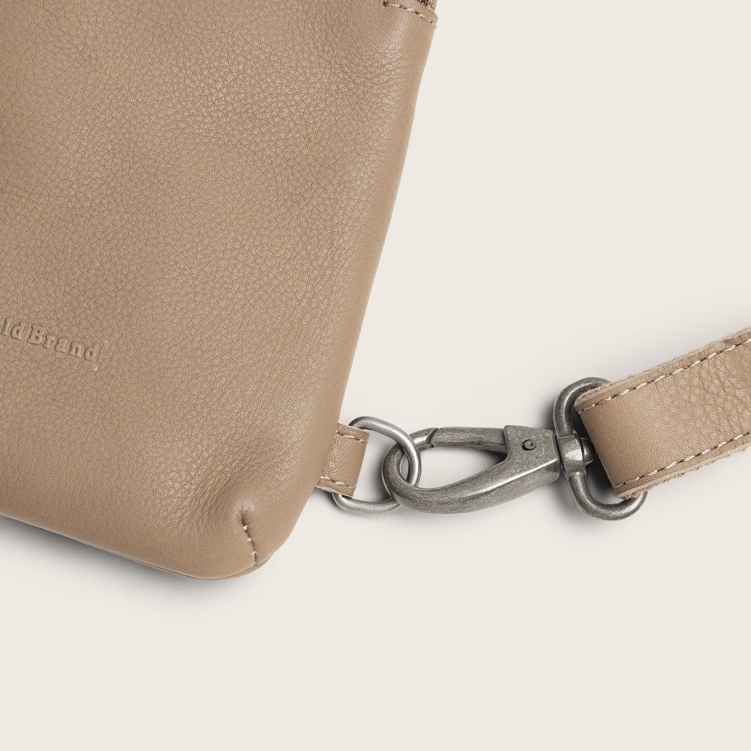 Sacoche Holster en Cuir Taupe Isley
