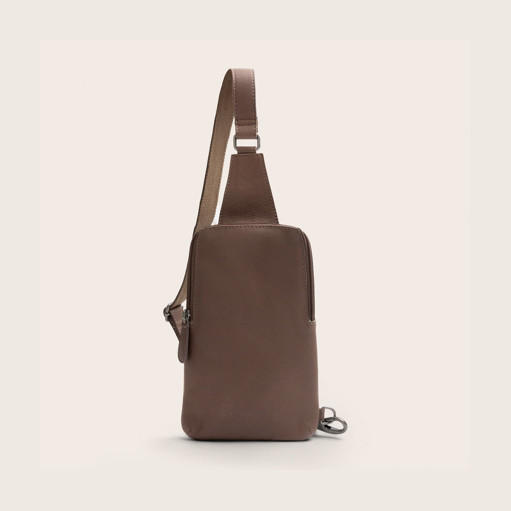 Sacoche Holster en Cuir Taupe Foncé Isley