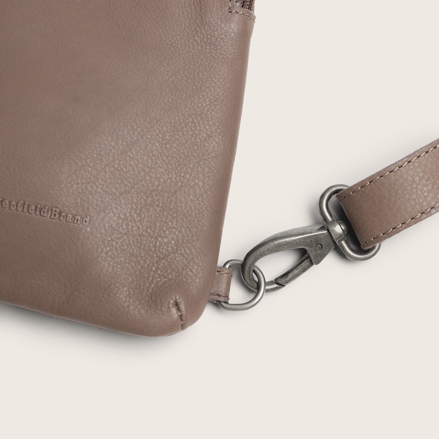 Sacoche Holster en Cuir Taupe Foncé Isley