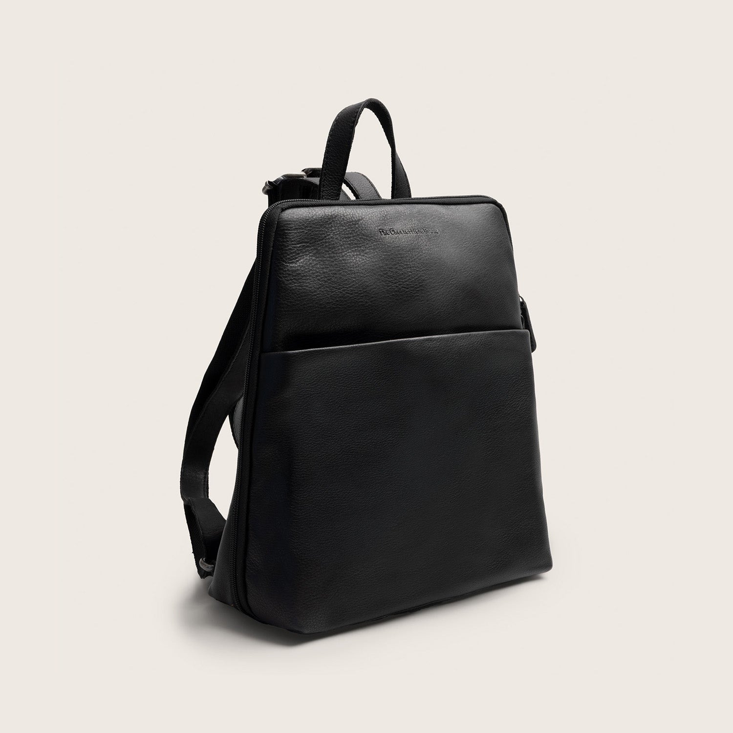 Sac à Dos en Cuir Noir Ilara