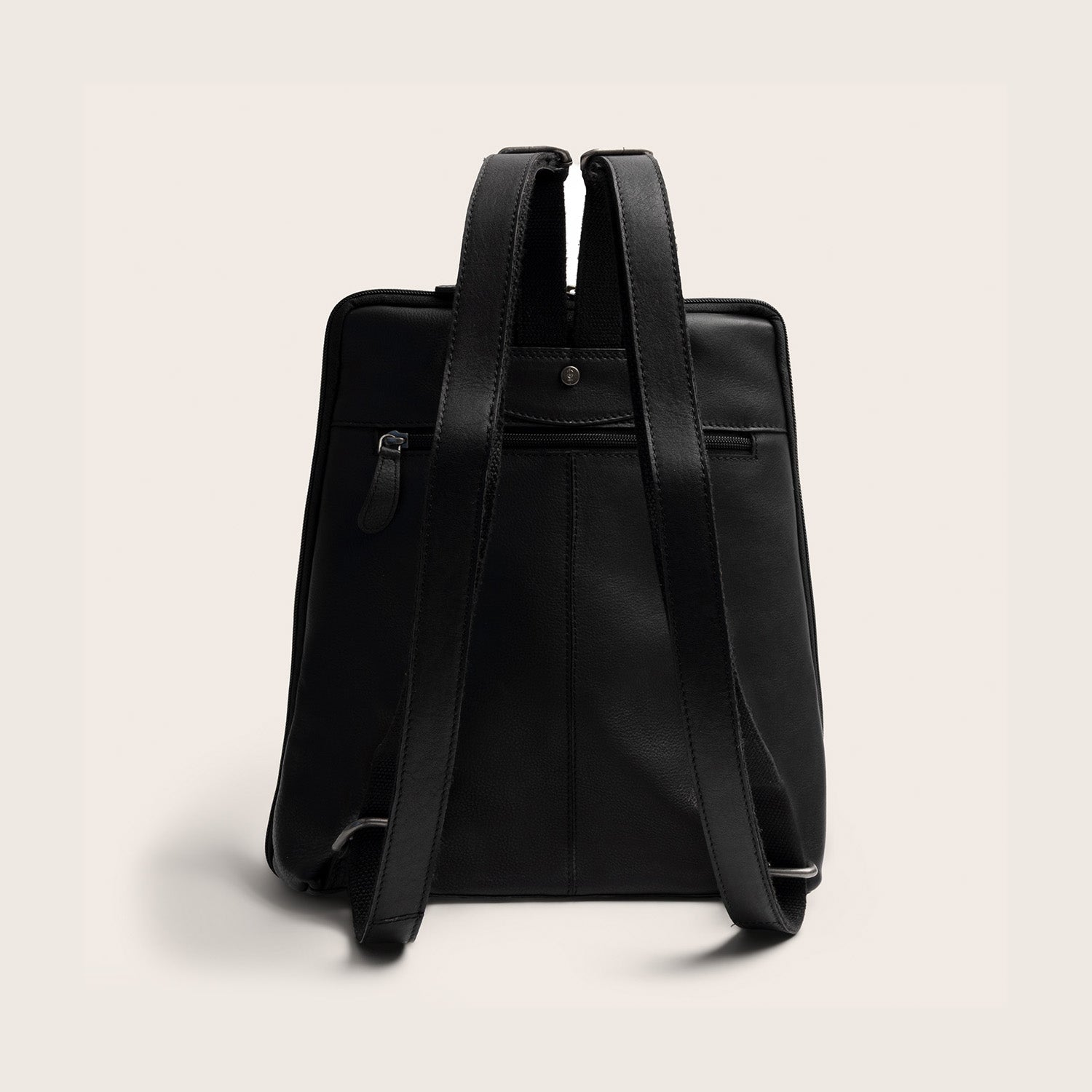 Sac à Dos en Cuir Noir Ilara
