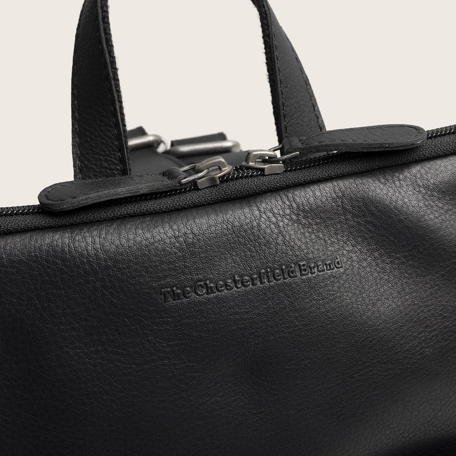 Sac à Dos en Cuir Noir Ilara