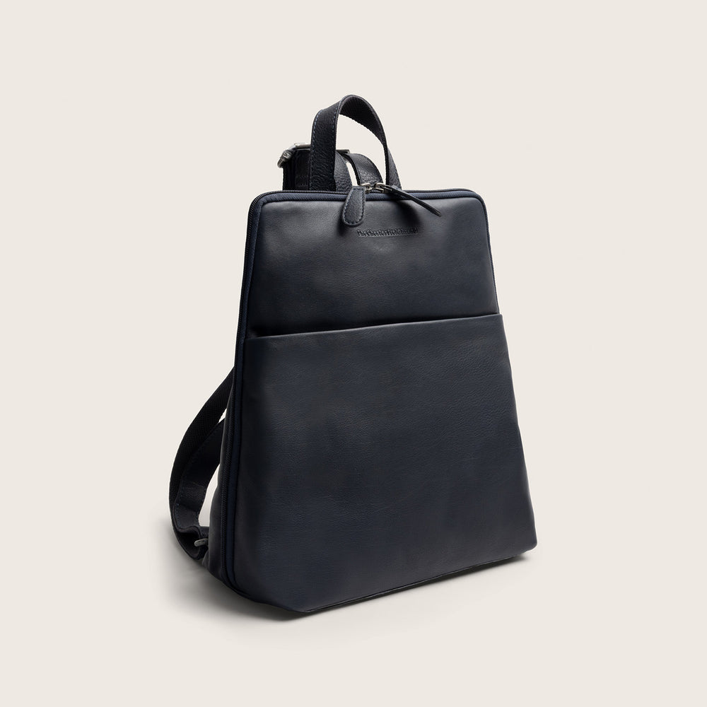 Leather Backpack Navy Ilara