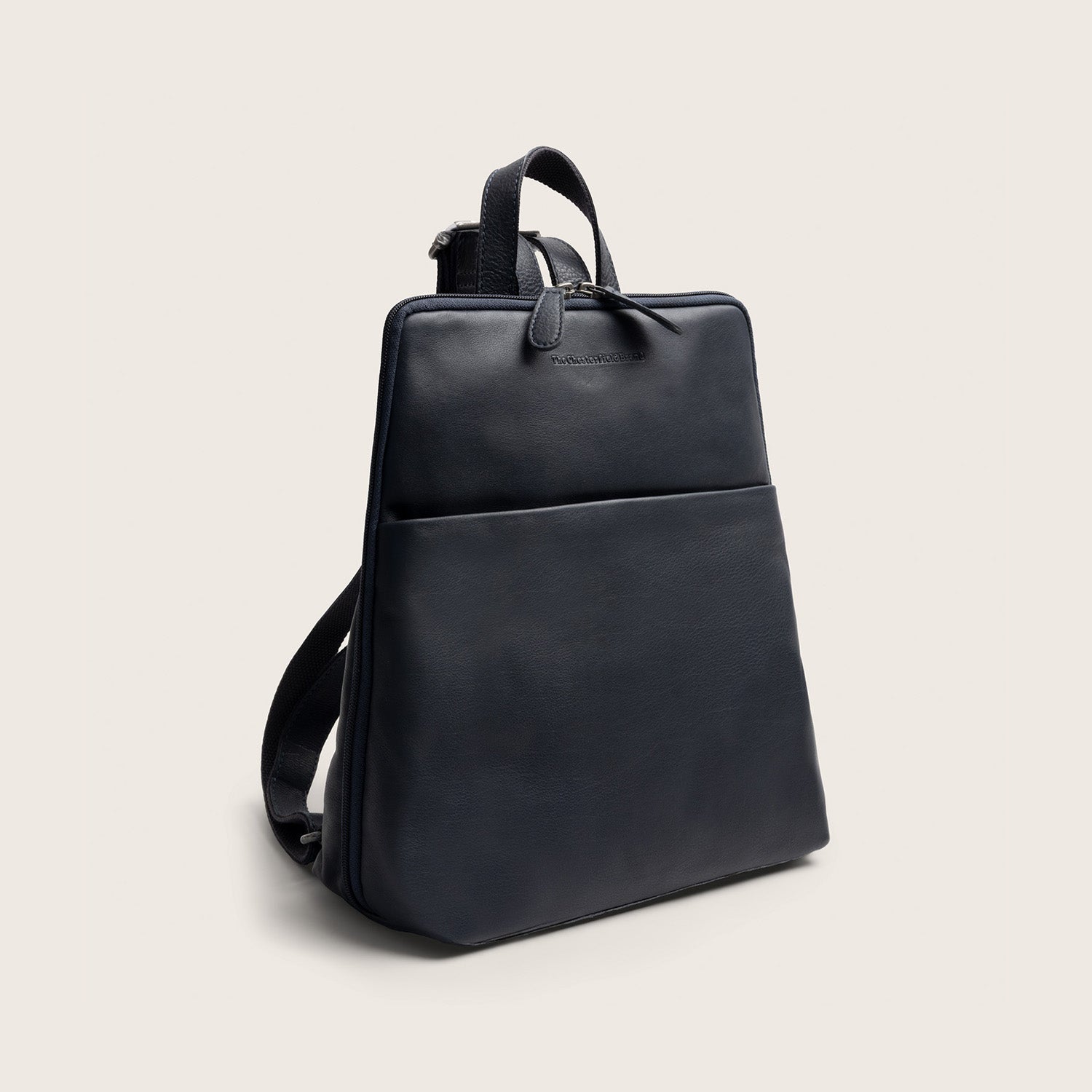 Leder Rucksack Navy Ilara