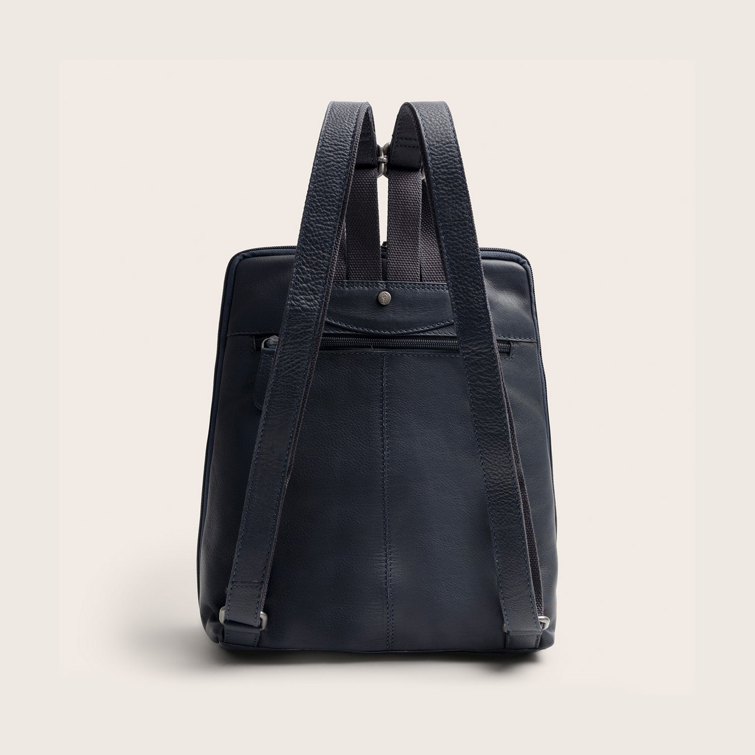 Leder Rucksack Navy Ilara