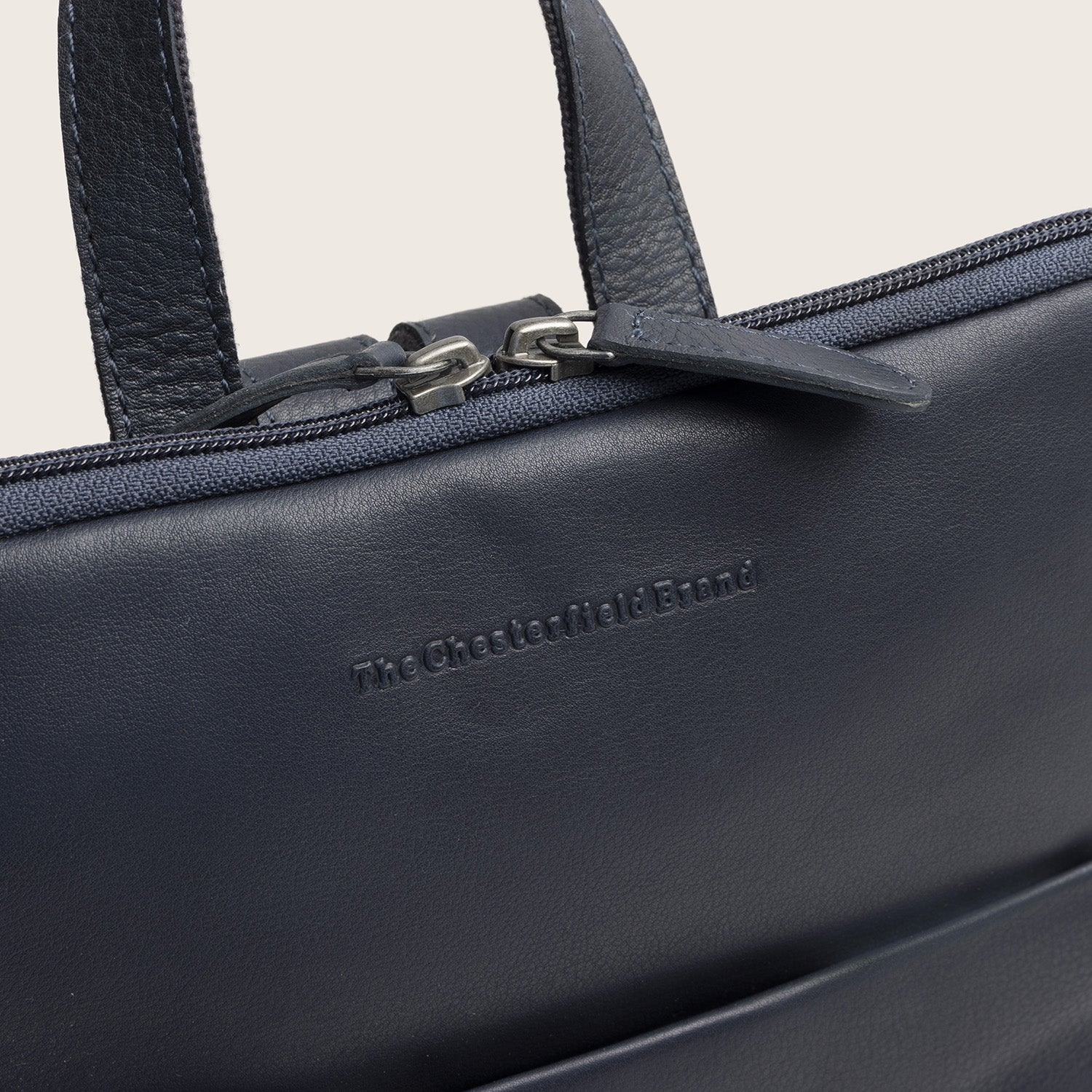 Leder Rucksack Navy Ilara