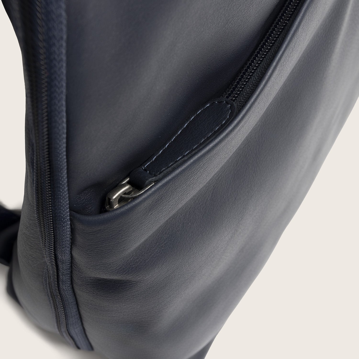 Leder Rucksack Navy Ilara