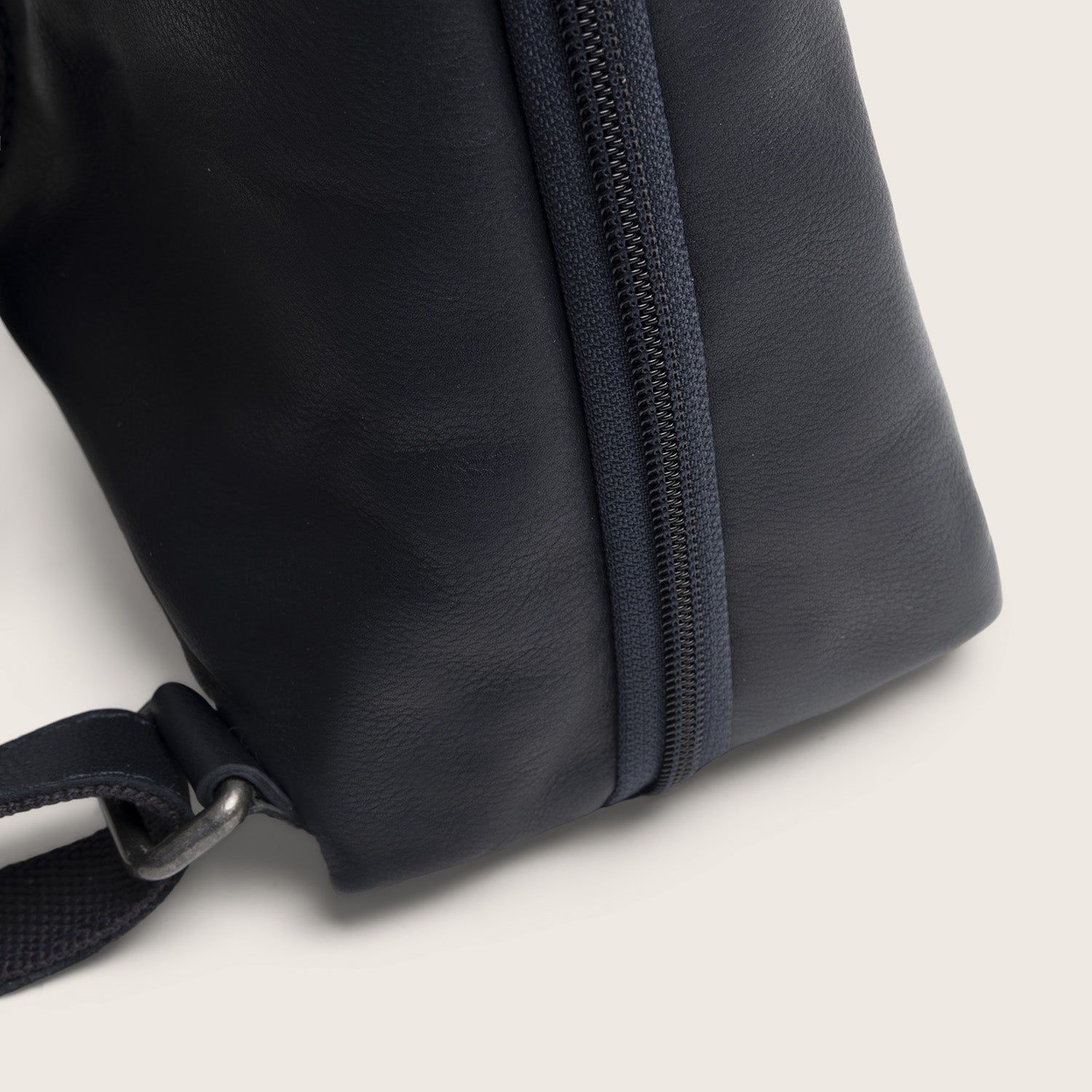 Leder Rucksack Navy Ilara