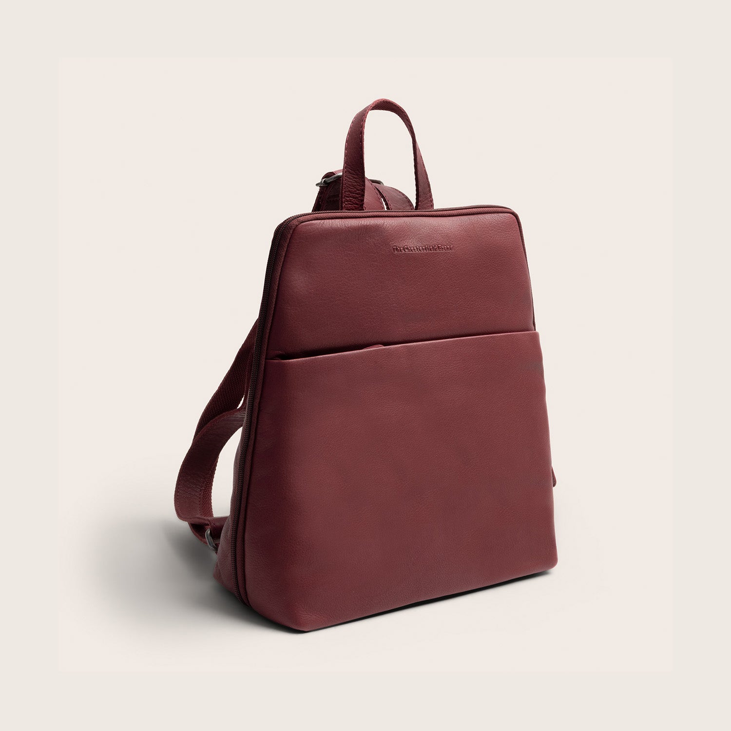 Leder Rucksack Beere Ilara