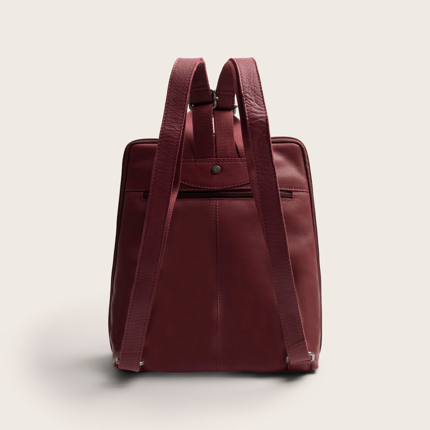 Leder Rucksack Beere Ilara