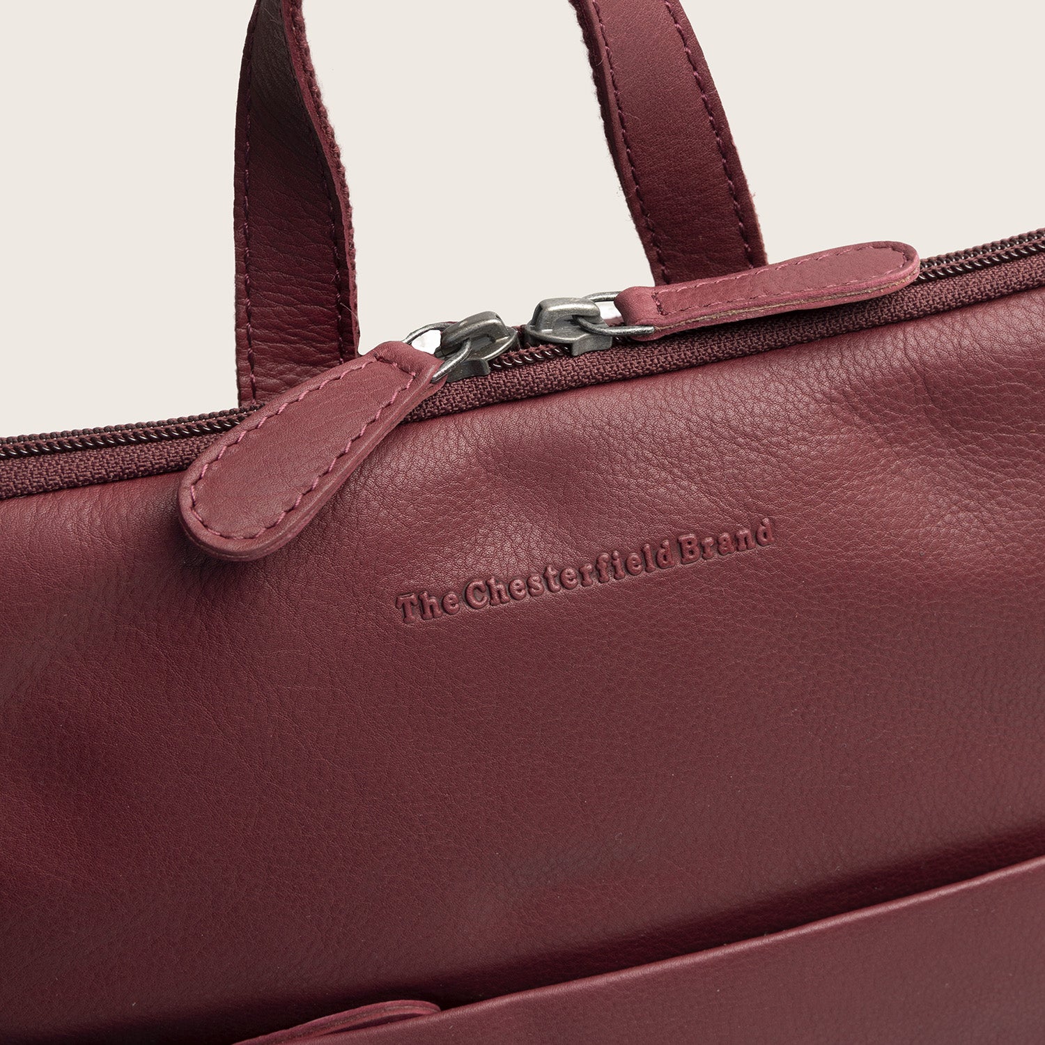 Leder Rucksack Beere Ilara