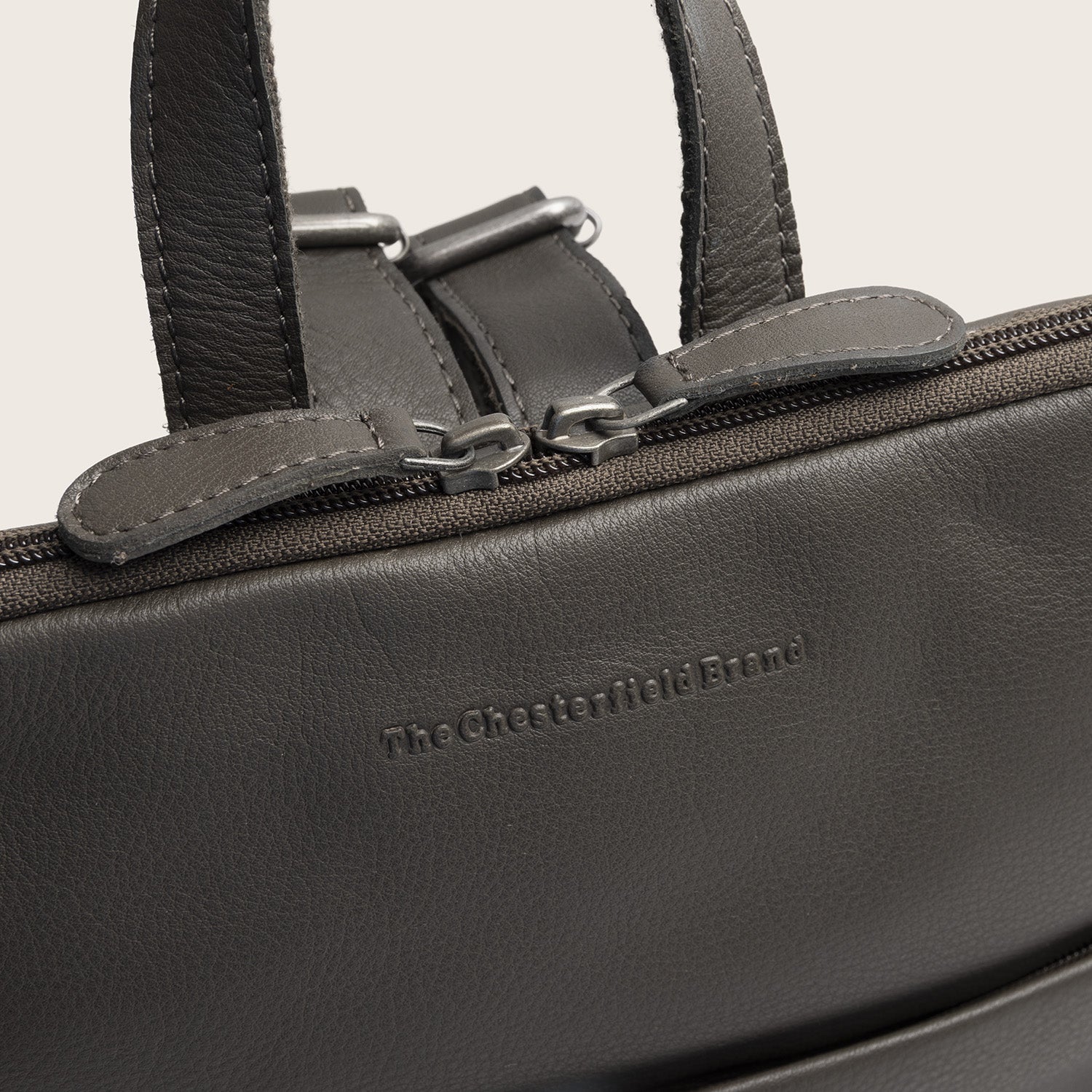 Leder Rucksack Lehmgrau Ilara