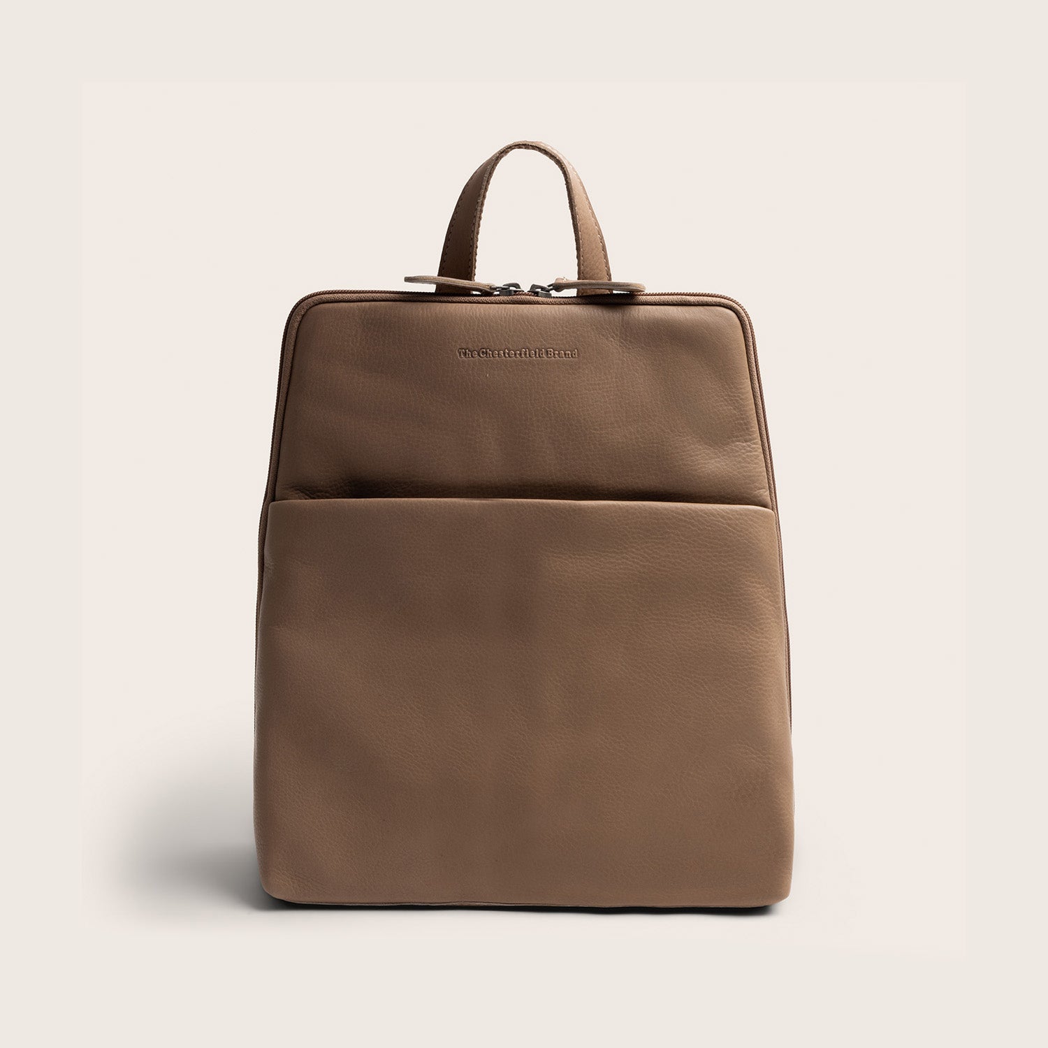 Leder Rucksack Taupe Ilara
