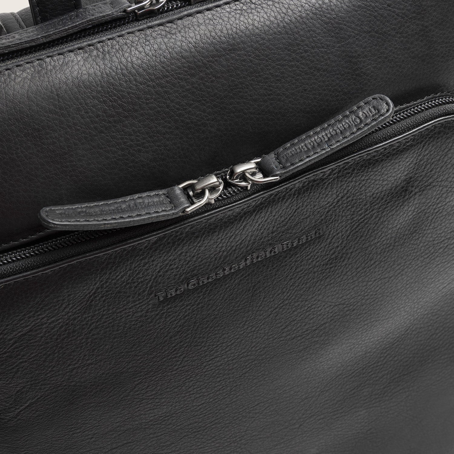 Leather Laptop Backpack Black Rosverra