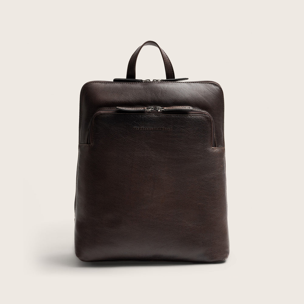 Leder Laptoprucksack Braun Rosverra