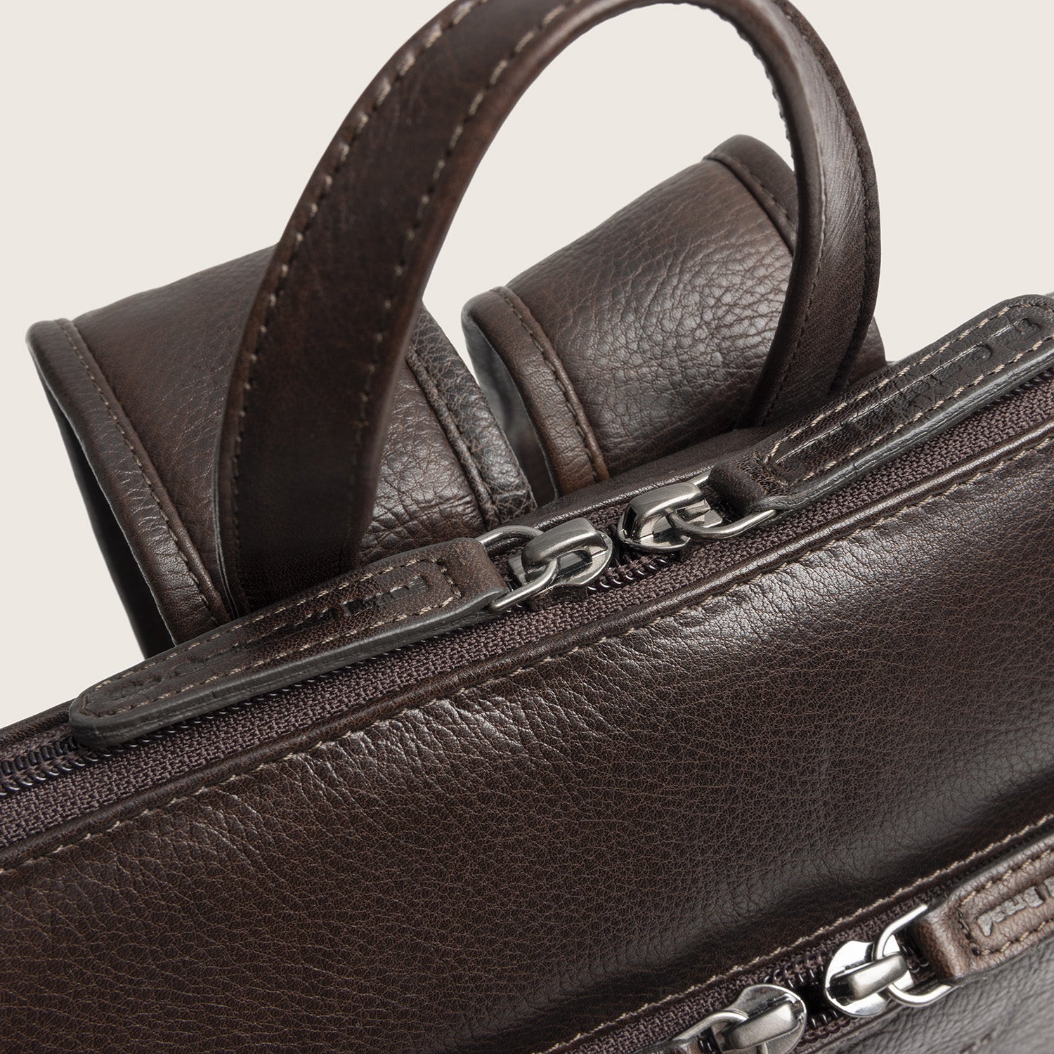 Leather Laptop Backpack Brown Rosverra