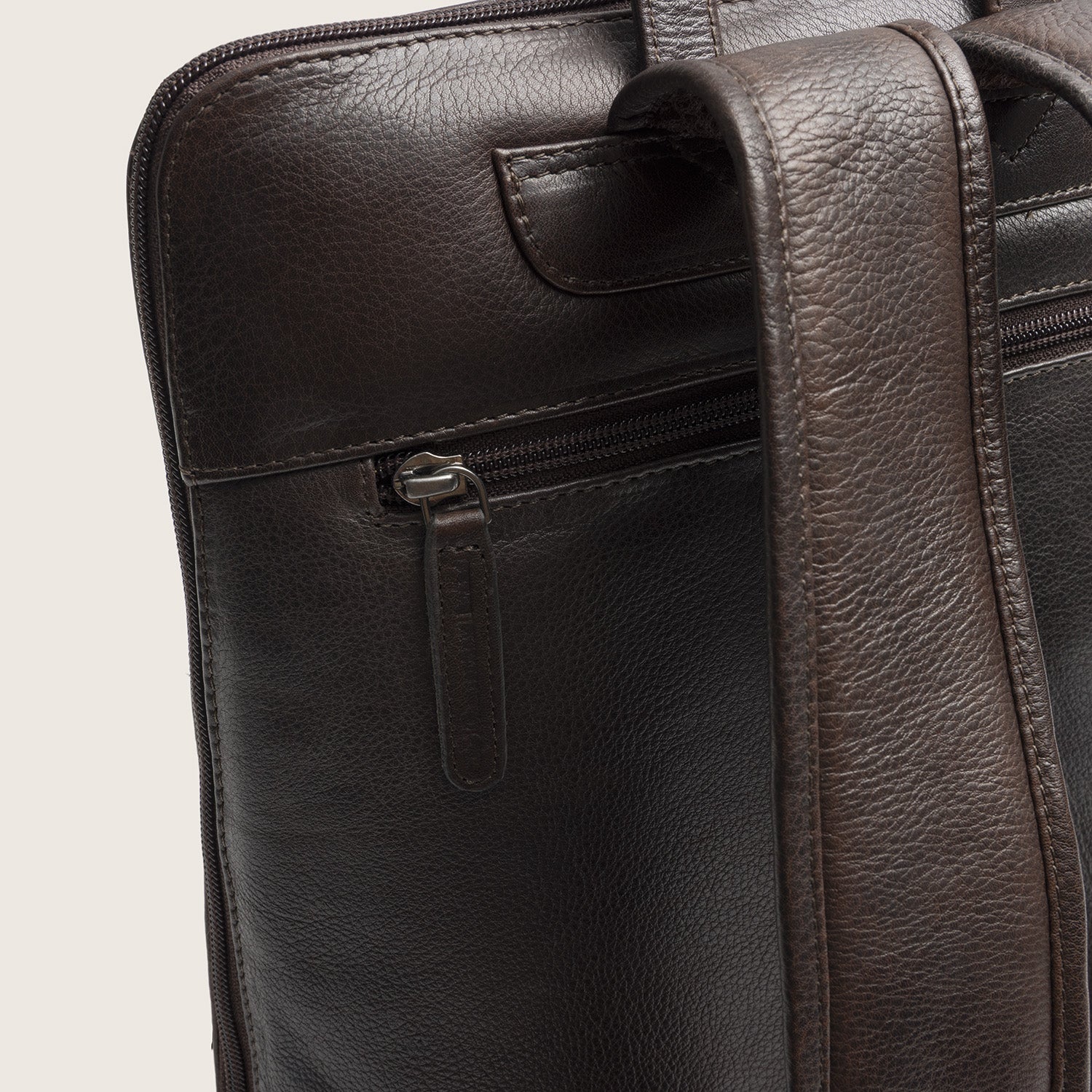 Leather Laptop Backpack Brown Rosverra