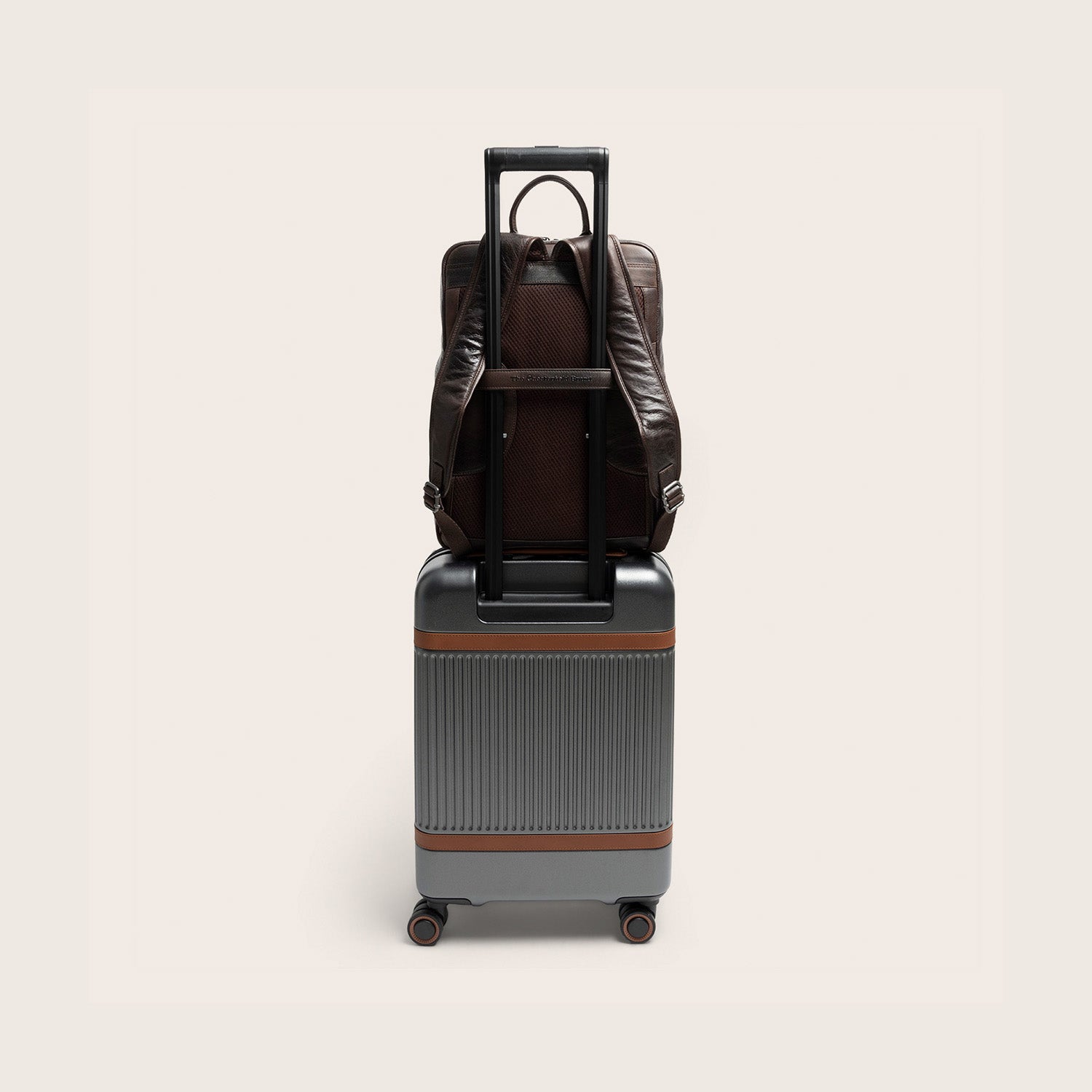 Leder Laptoprucksack Braun Marvello