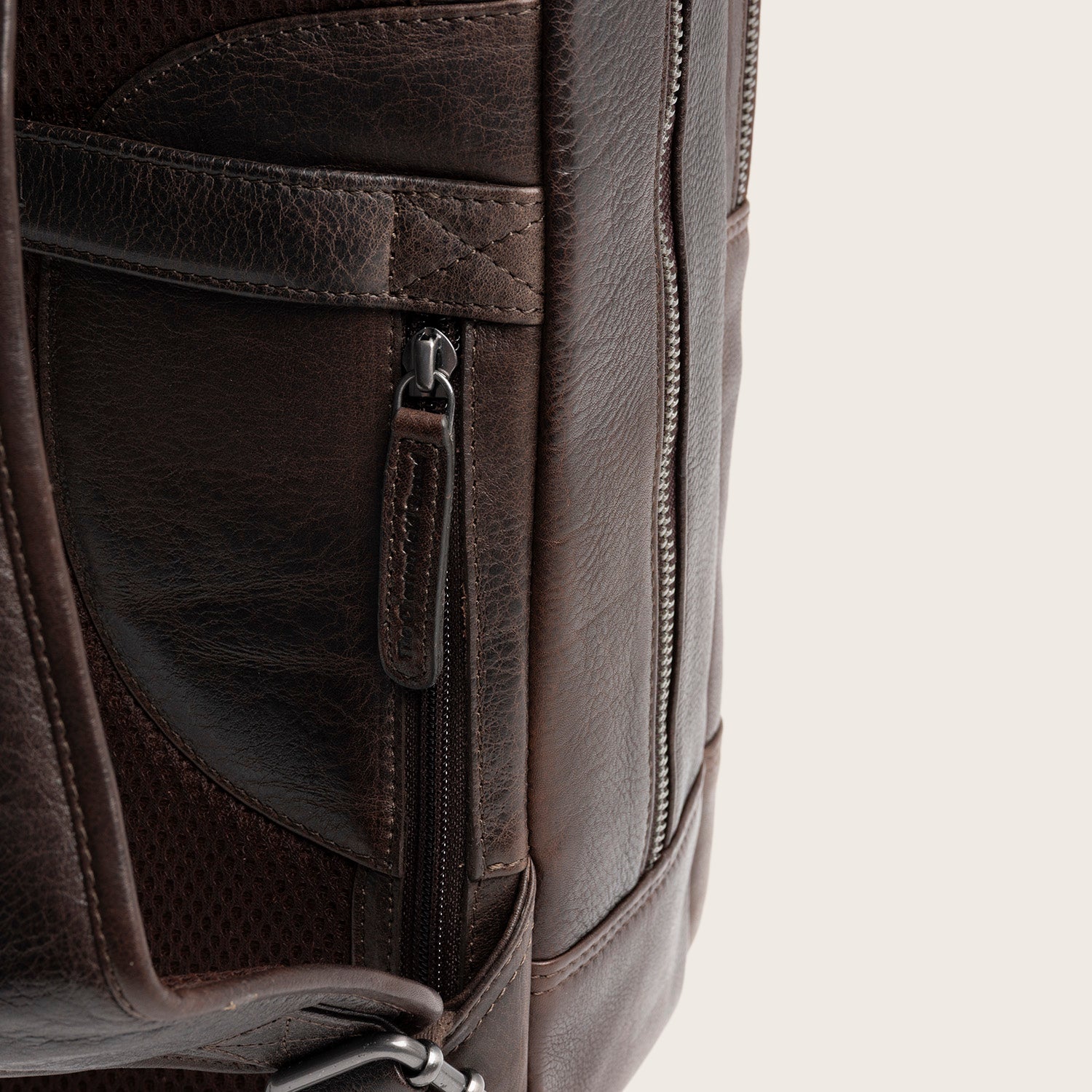 Leder Laptoprucksack Braun Marvello