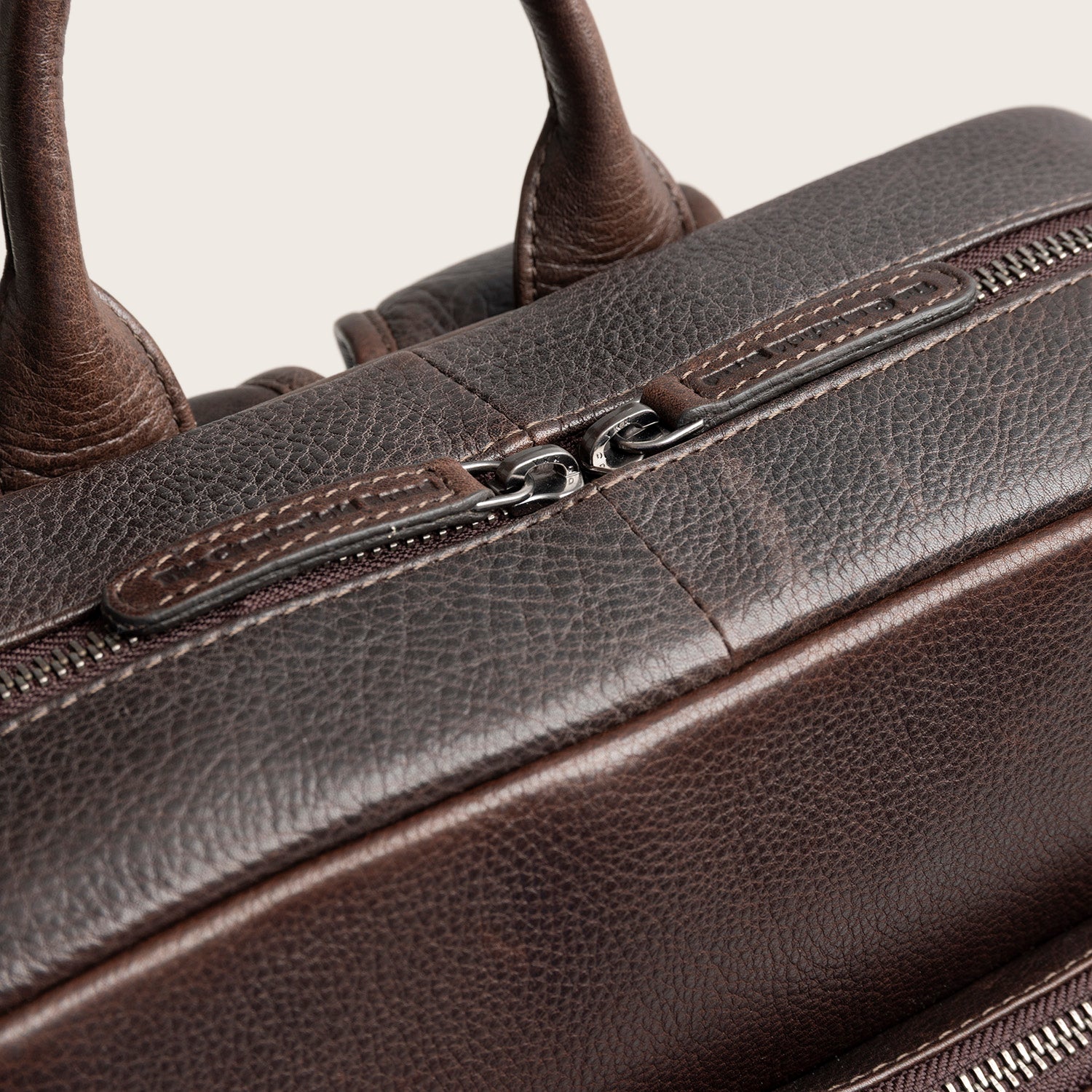 Leder Laptoprucksack Braun Marvello