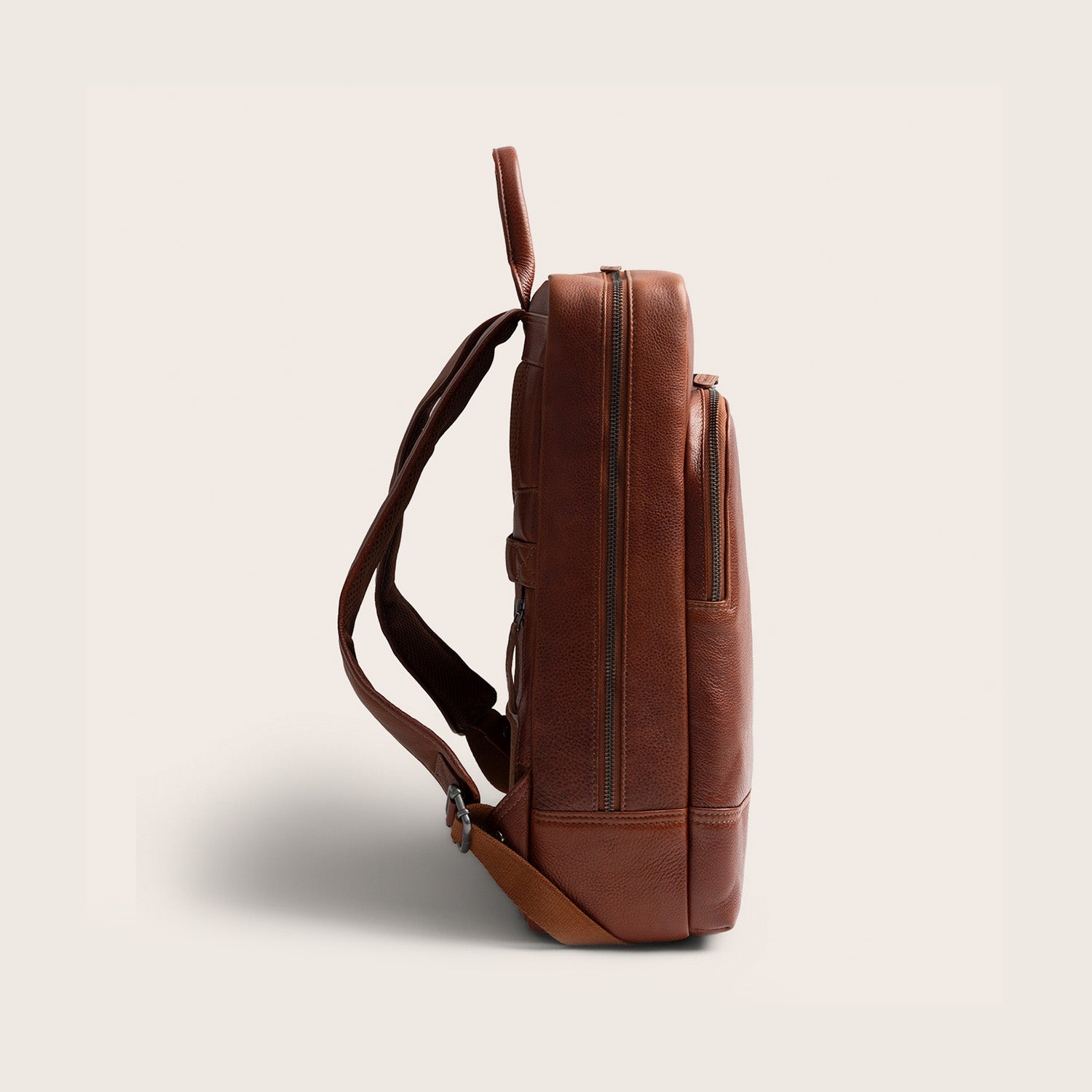 Leder Laptoprucksack Cognac Marvello