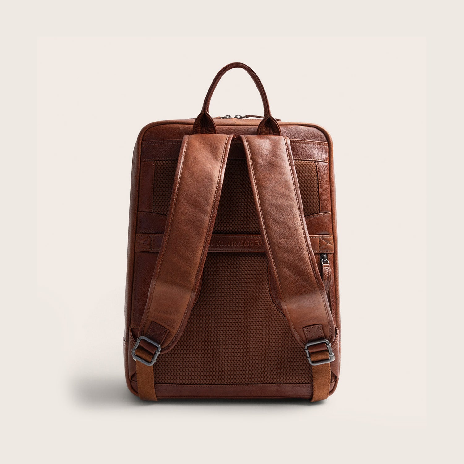 Leder Laptoprucksack Cognac Marvello