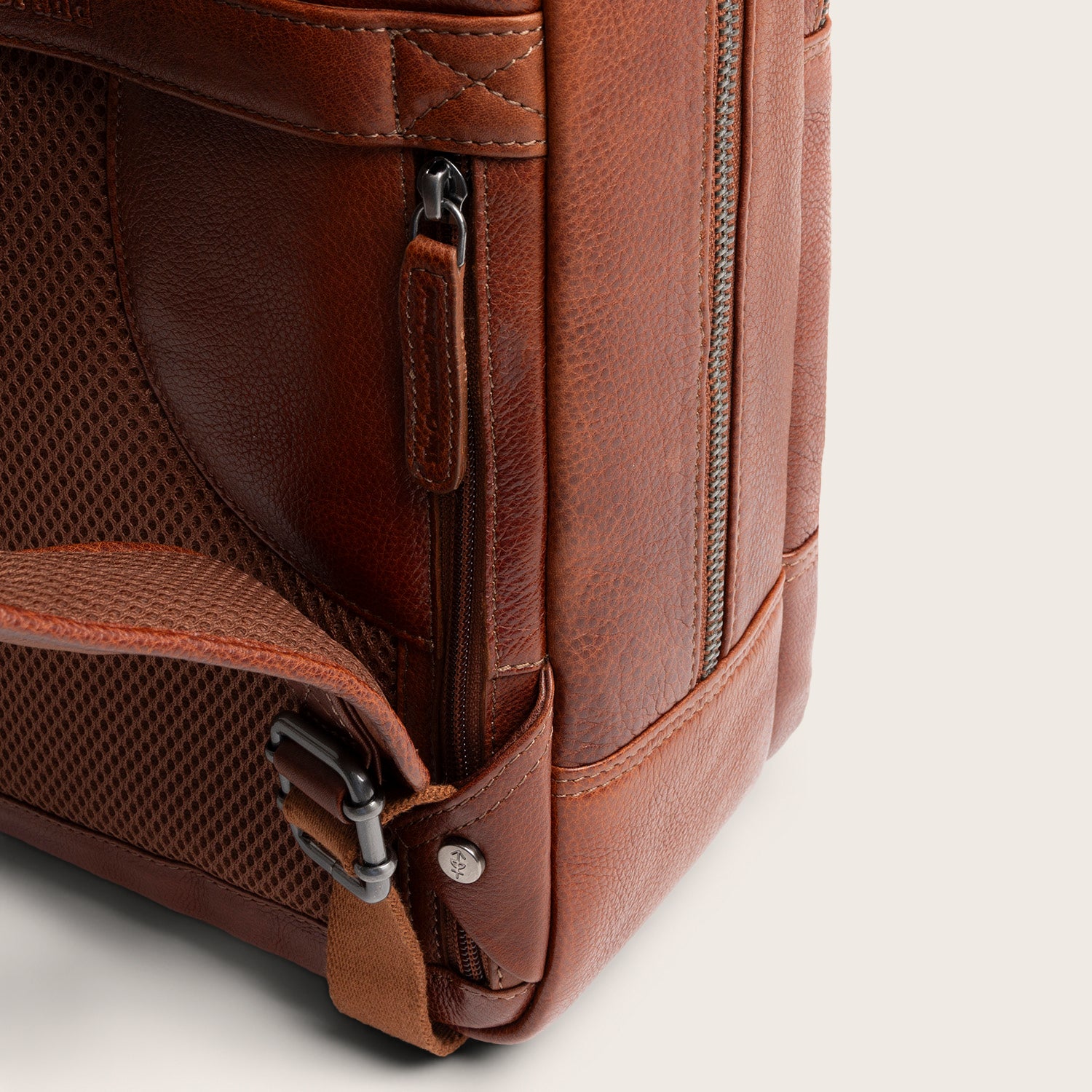 Leder Laptoprucksack Cognac Marvello