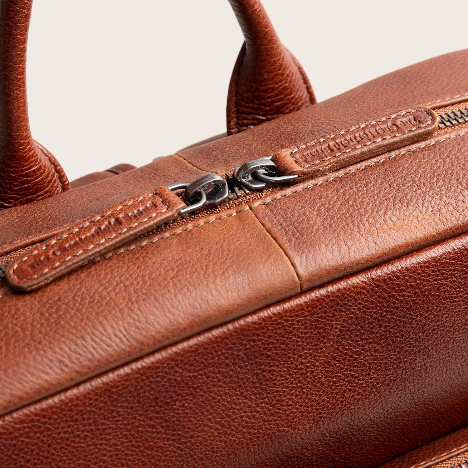 Leder Laptoprucksack Cognac Marvello
