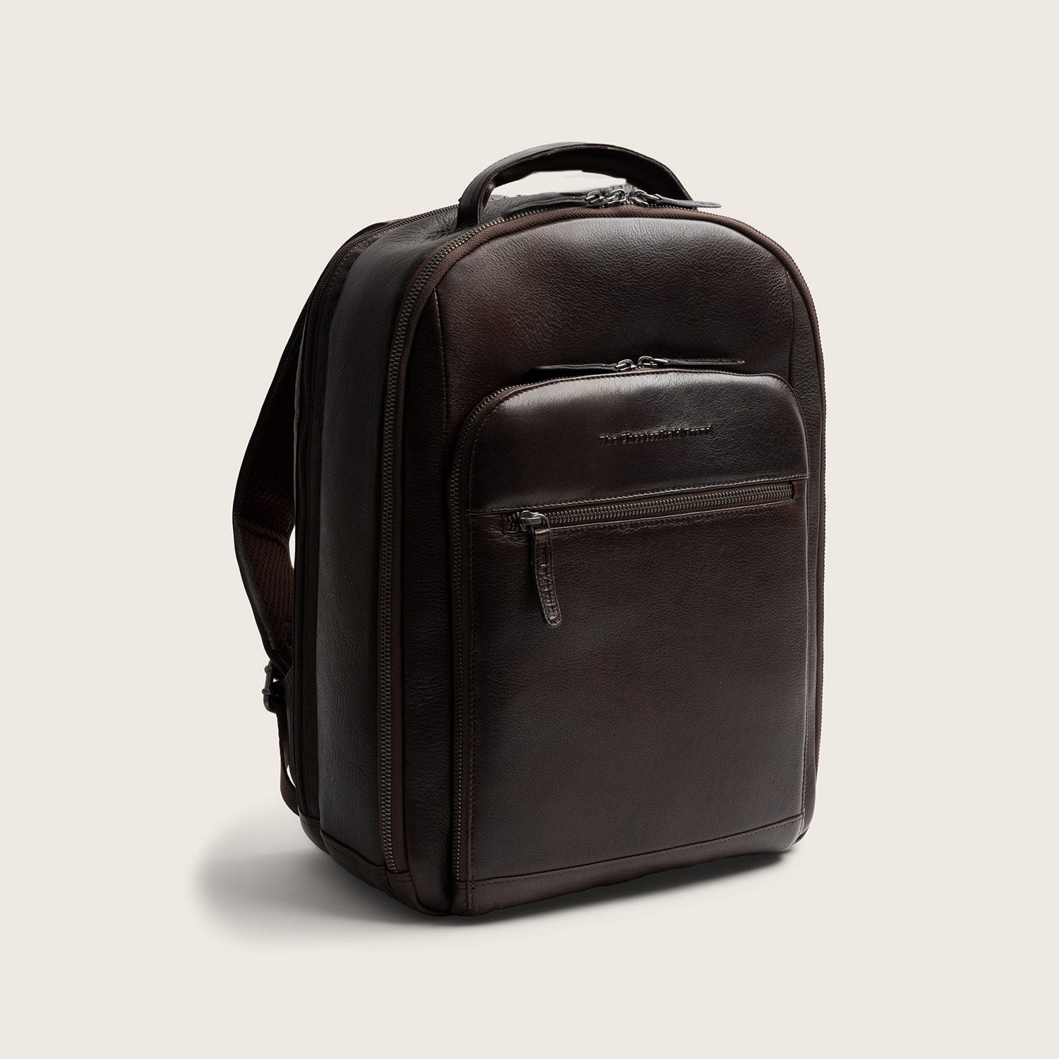Leder Laptoprucksack Braun Serenzo
