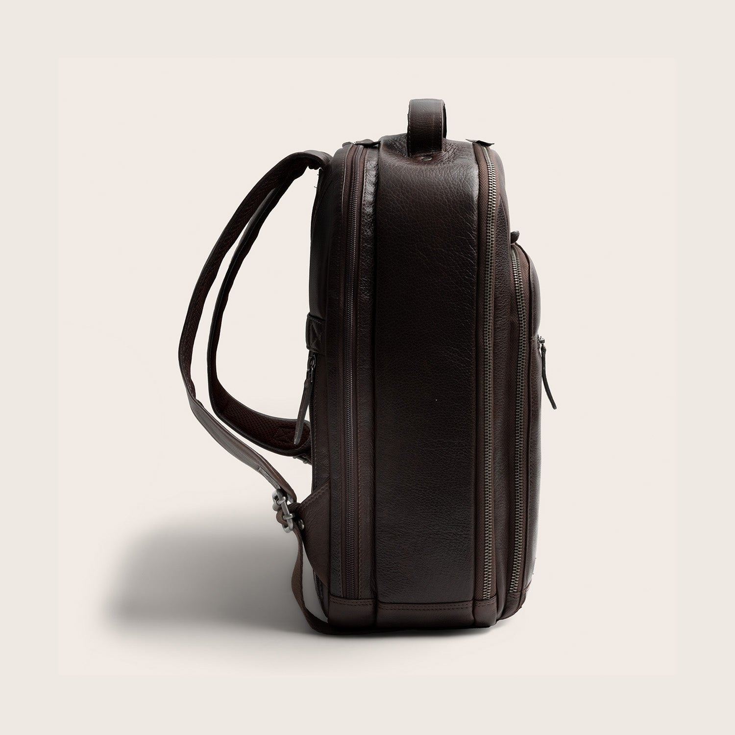 Leder Laptoprucksack Braun Serenzo