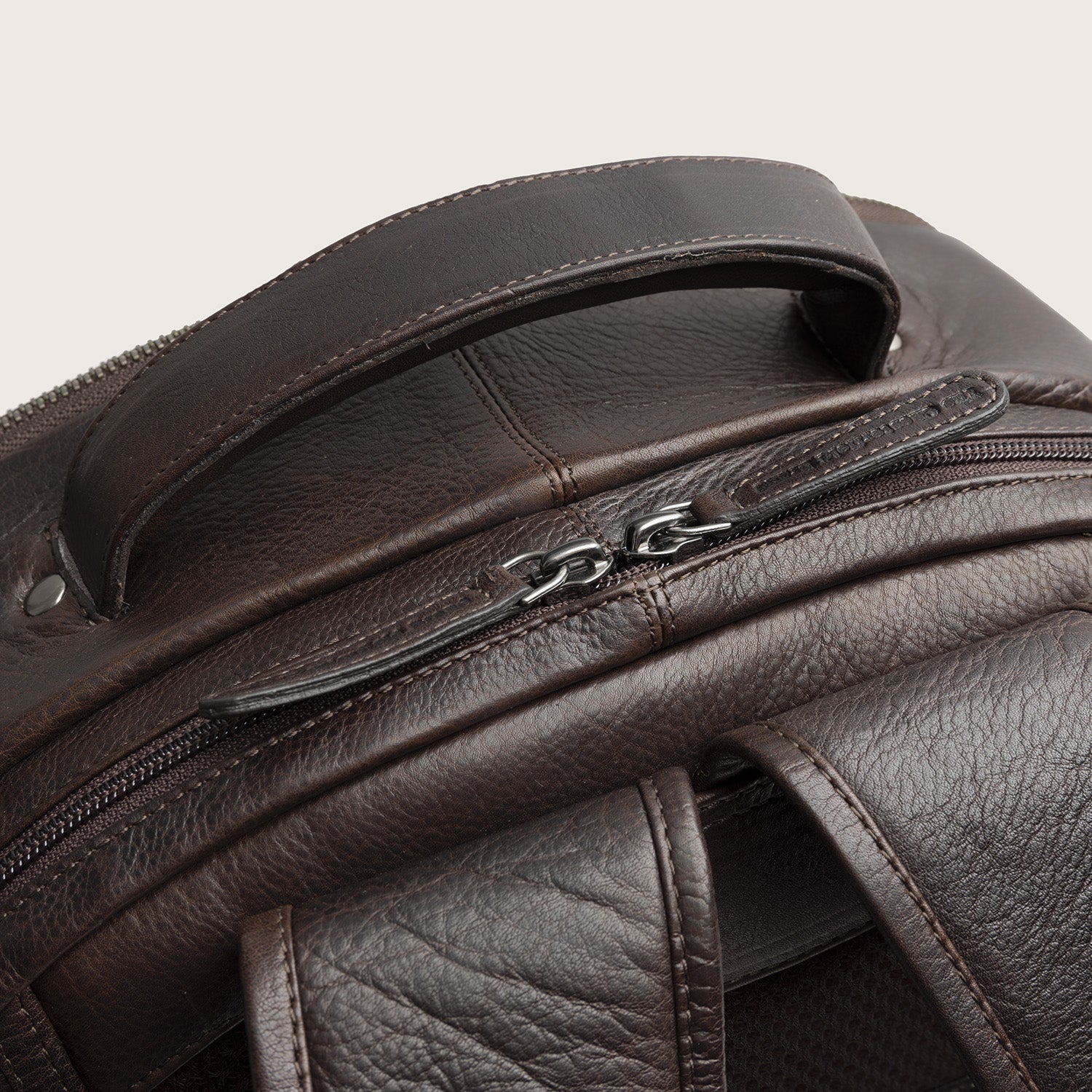 Leder Laptoprucksack Braun Serenzo