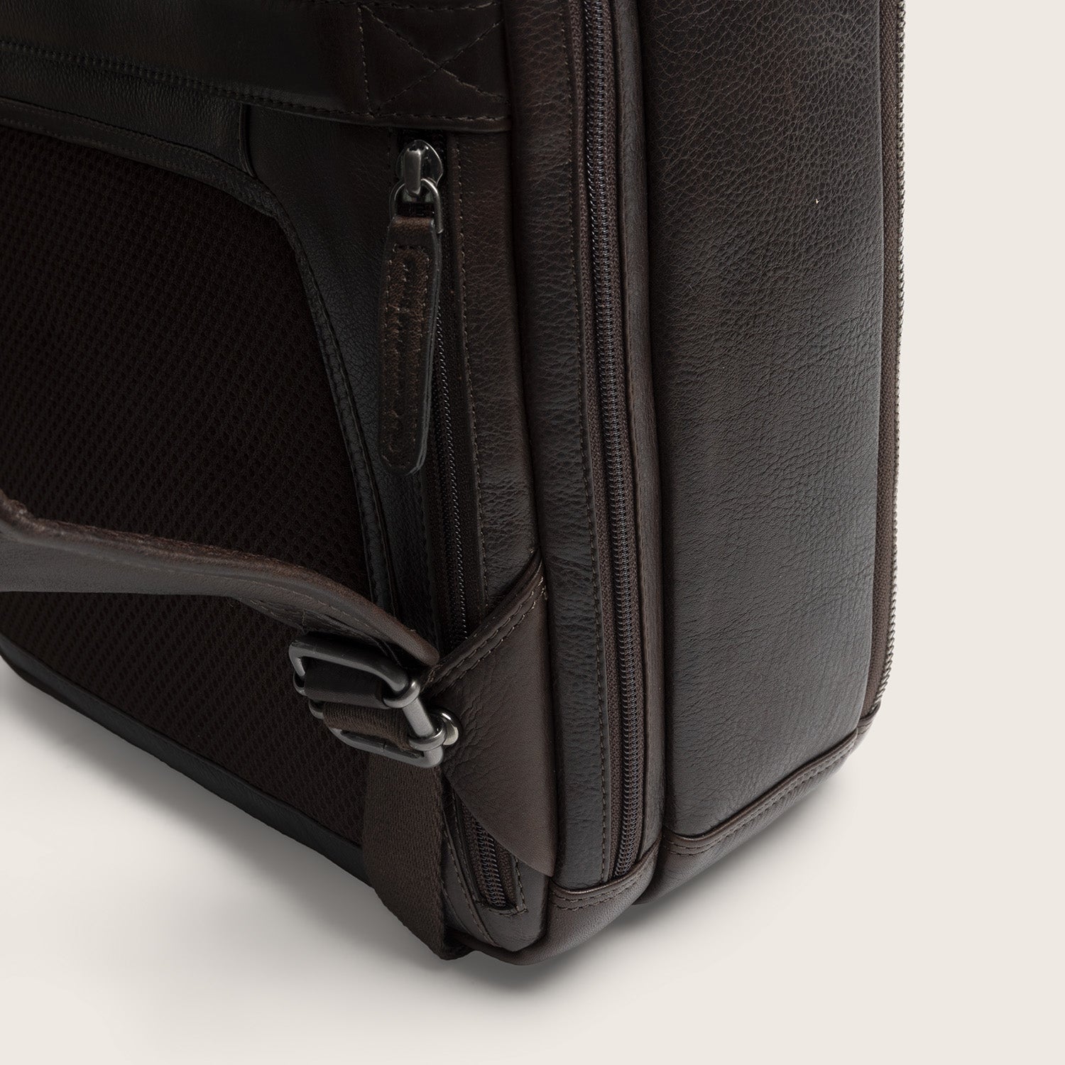 Leder Laptoprucksack Braun Serenzo