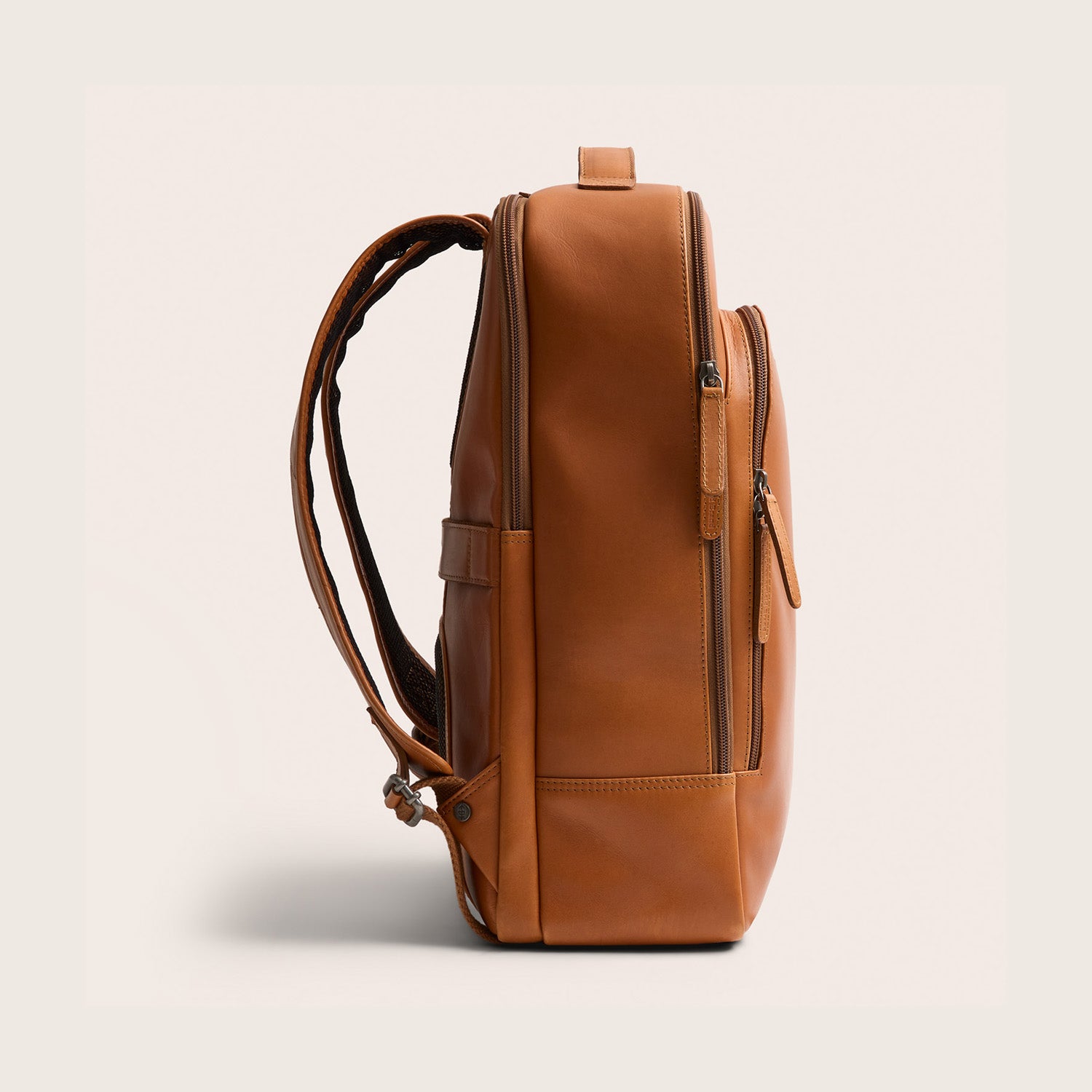 Leder Laptoprucksack Cognac Quincy