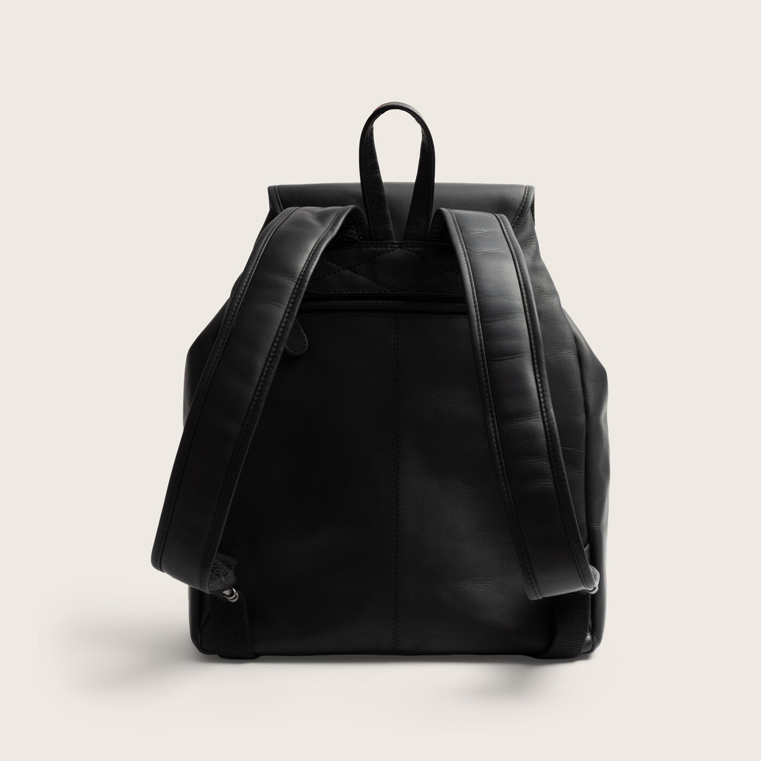 Leder Rucksack Schwarz Camden