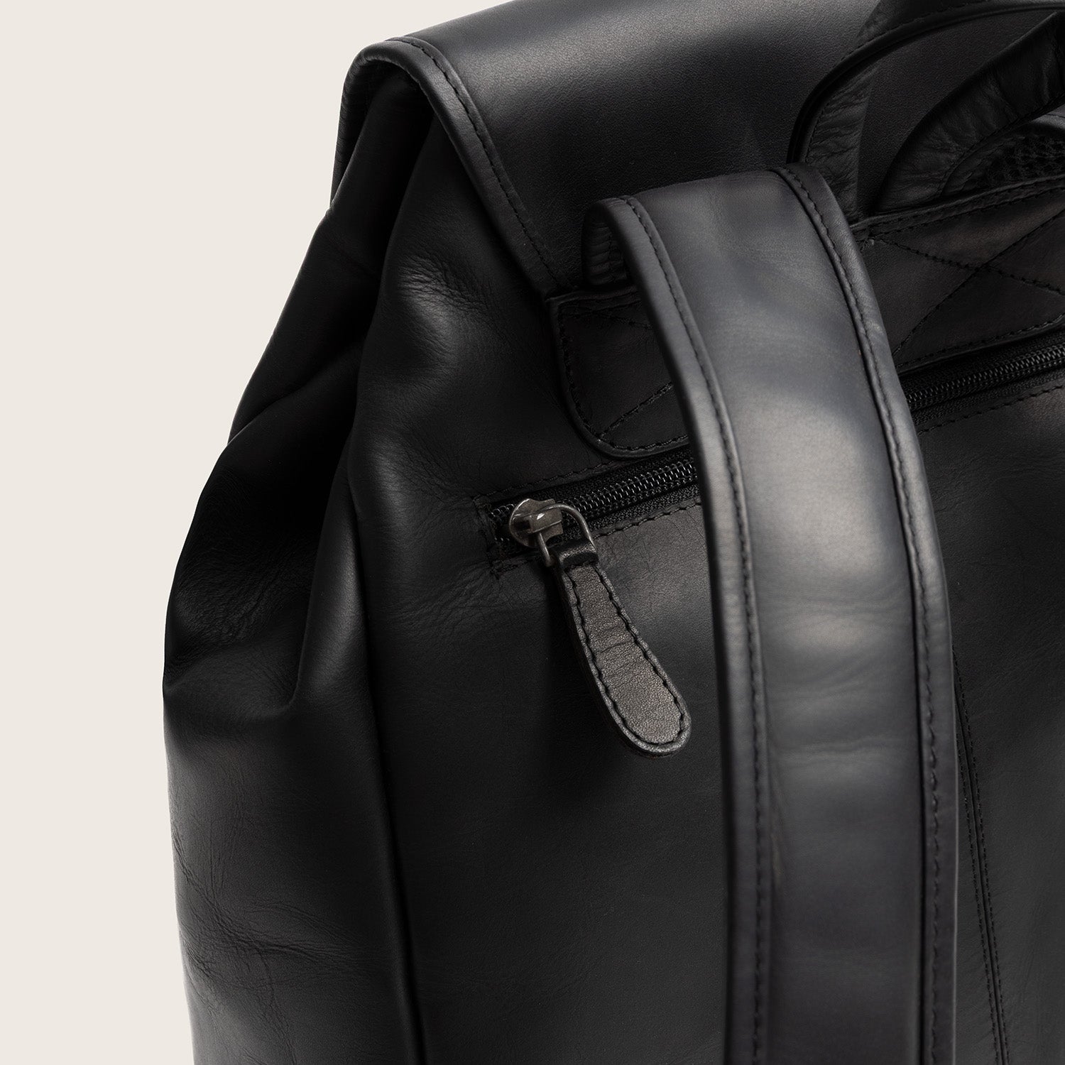 Leder Rucksack Schwarz Camden