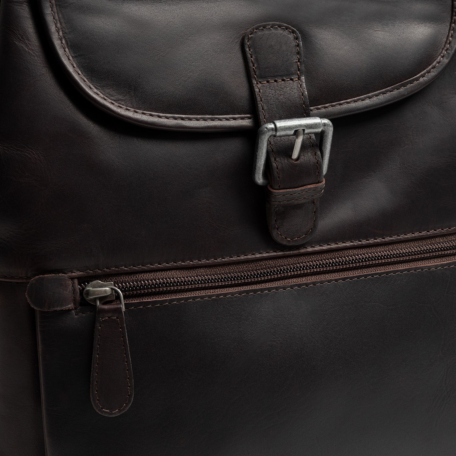 Leder Rucksack Braun Camden