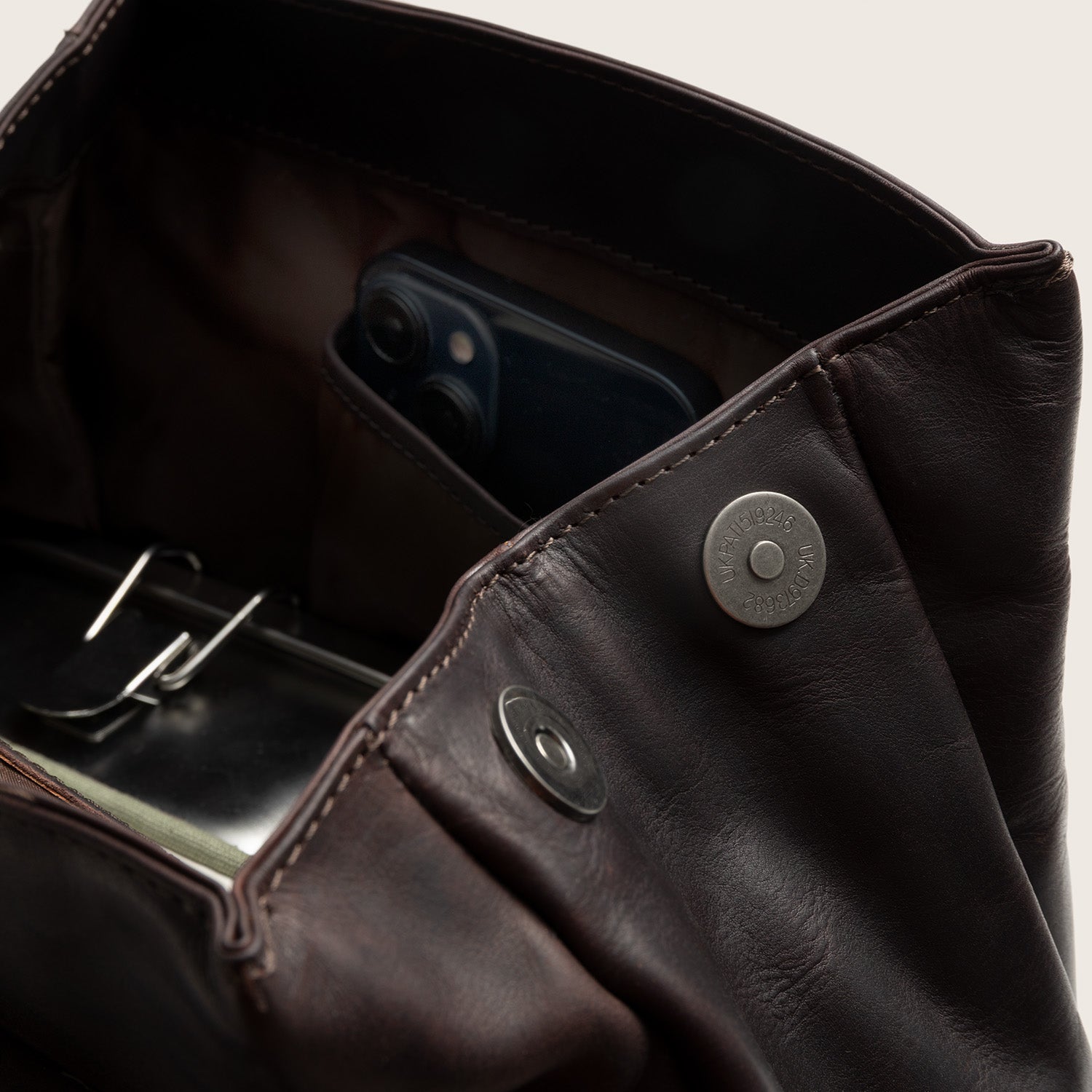 Leder Rucksack Braun Camden