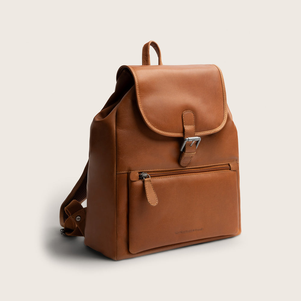 Leather Backpack Cognac Camden